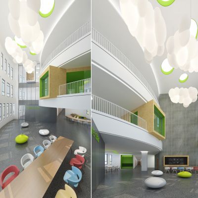 现代学校活动区