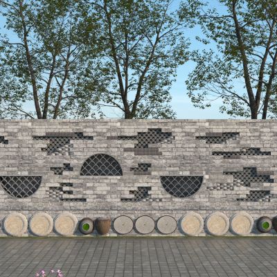 中式特色文化景墙