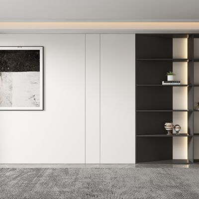  现代 茶室 餐厅背景墙