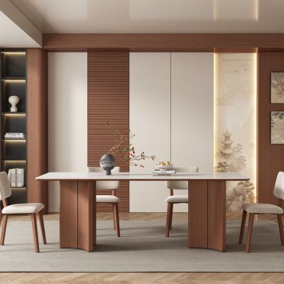 中古风餐厅 餐桌椅