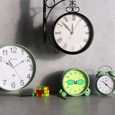 现代魔方 闹钟 挂钟