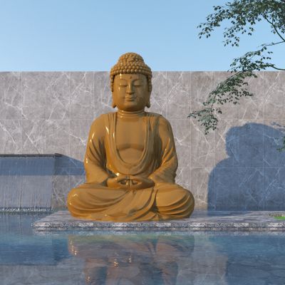 中式佛像雕塑小品 如来佛雕塑小品