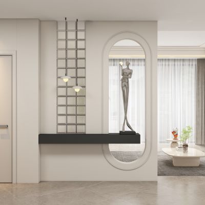 现代玄关隔断过道