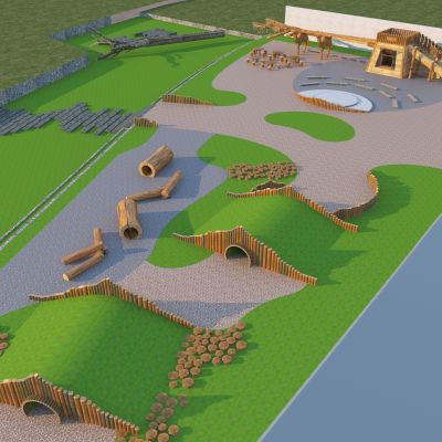 现代丛林探险儿童乐园 游乐设备