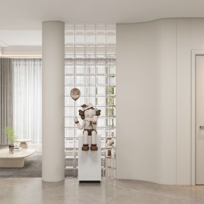 现代玄关隔断过道