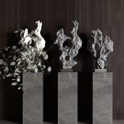 现代雕塑 景观石