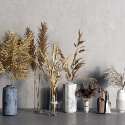 现代芦苇 花瓶