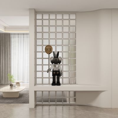 现代玄关隔断过道