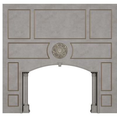 欧式门拱 雕花门楣 拱形门洞