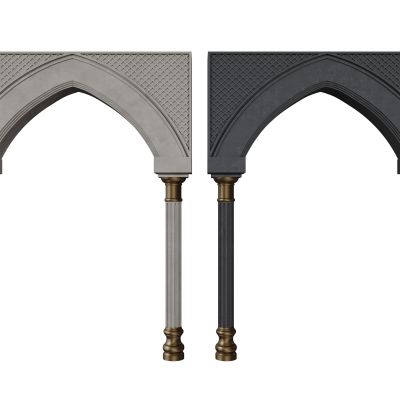 欧式门拱 雕花门楣 拱形门洞