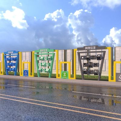 现代垃圾分类翻翻乐 垃圾分类宣传栏