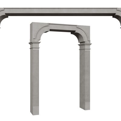 欧式门拱 雕花门楣 拱形门洞