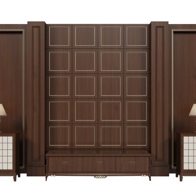 法式床头背景墙