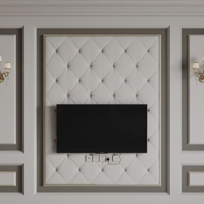 法式床头背景墙