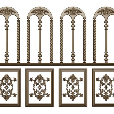 法式线条 雕花线条 构件线条 石膏线