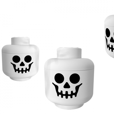 装饰摆件  收纳盒  乐高玩具  儿童玩具 摆件组合 骷髅头