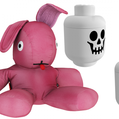 儿童玩具  毛茸茸玩具 兔子玩具 收纳罐 儿童室摆件组合  儿童玩具  儿童室摆件组合 骷髅头