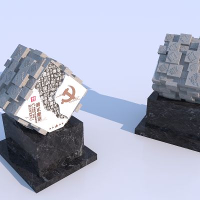 现代党建雕塑小品 廉政文化雕塑