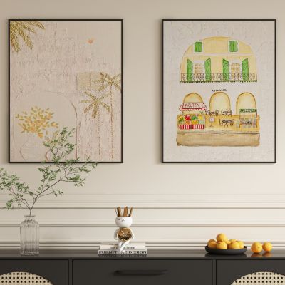 现代奶油风装饰画挂画