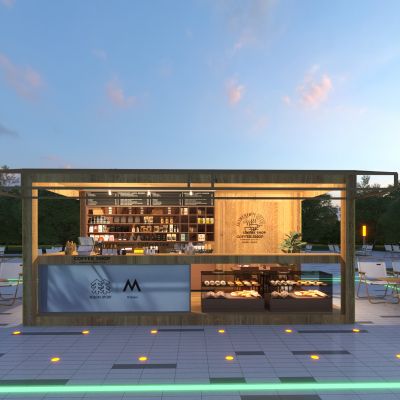 现代咖啡屋售卖亭