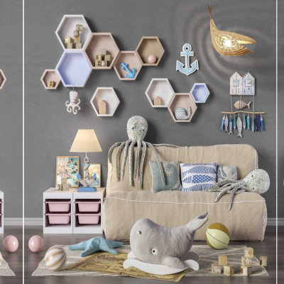 宜家模块化家具  玩具套装  儿童玩具  儿童室装饰配件 儿童室摆件 