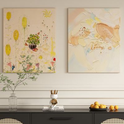 现代奶油风装饰画挂画