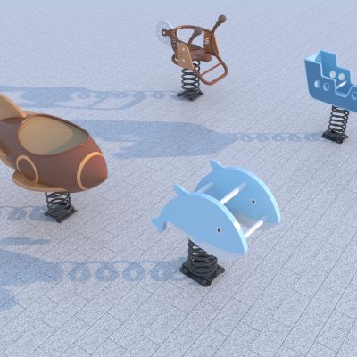 现代儿童摇摇乐 儿童娱乐设施