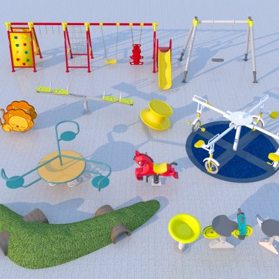 现代儿童器材组合