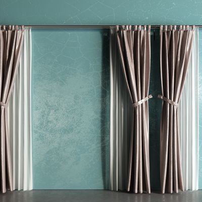 现代窗帘 罗马杆