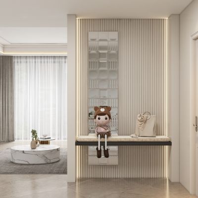 现代玄关隔断过道