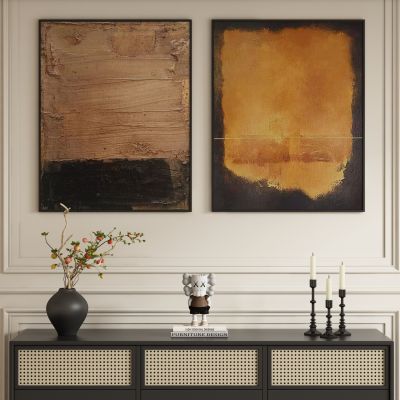 中古风侘寂风装饰画挂画