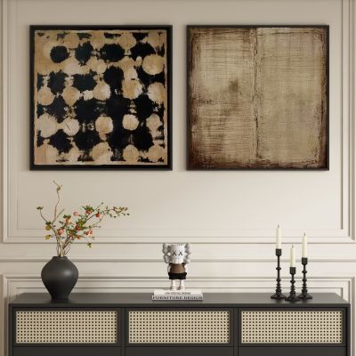 中古风侘寂风装饰画挂画