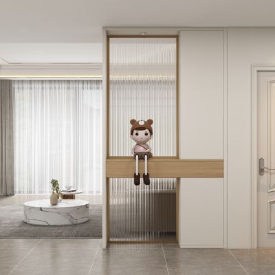 现代玄关隔断过道