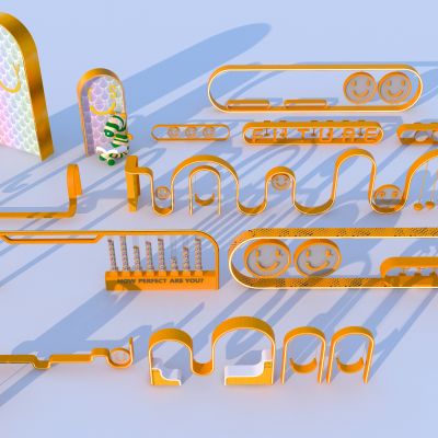 现代商业景观座椅