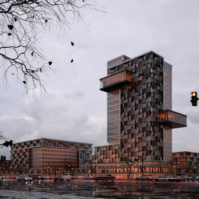 现代高层办公楼