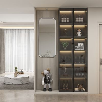 现代玄关柜隔断过道