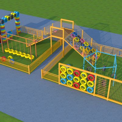 现代儿童器材组合