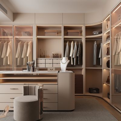 现代开放式衣帽间