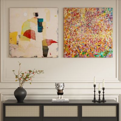 现代奶油风装饰画挂画