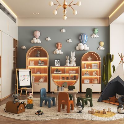 北欧儿童房 小孩房 玩具房