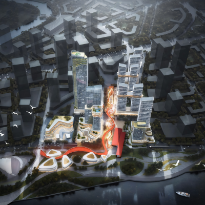 现代超高层办公楼