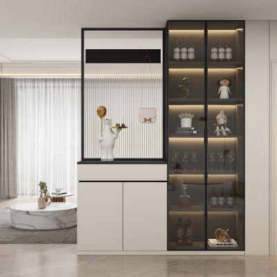 现代玄关柜隔断过道