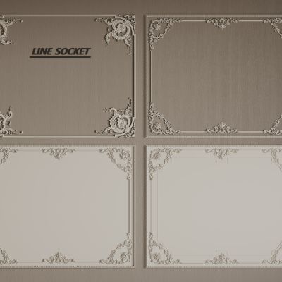 法式线条 雕花线条 构件线条 石膏线