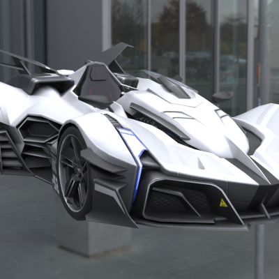 企鹅飞车蓝影主宰赛车跑车汽车A级车