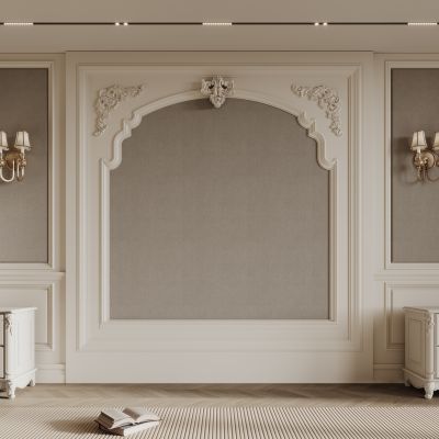 法式床头背景墙