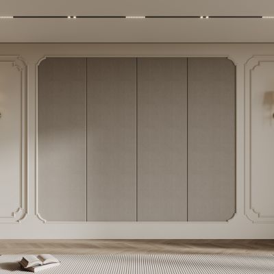 法式床头背景墙