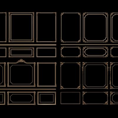 法式线条 雕花线条 构件线条 石膏线