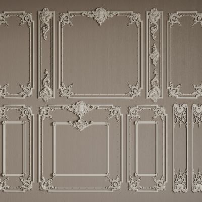 法式线条 雕花线条 构件线条 石膏线