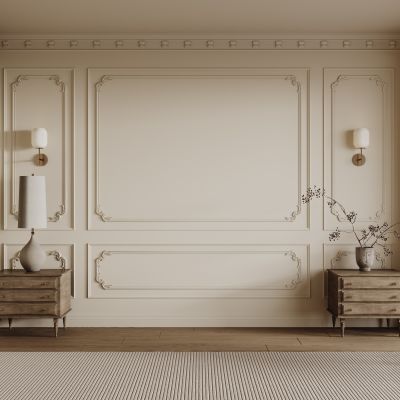 法式床头背景墙