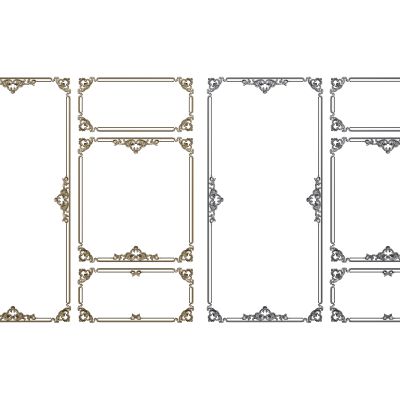 法式线条 雕花线条 构件线条 石膏线